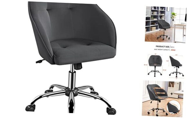 Adjustable Mid Back Office Chair with Large Seat and Swivel Function  