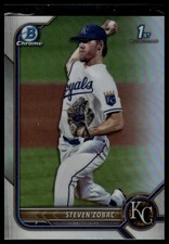 2022 Bowman Draft #BDC-101 Steven Zobac Chrome Refractor
