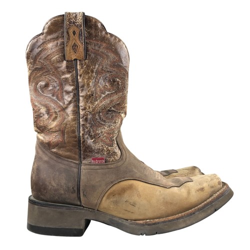Rio Grande Limited Men's 28 (US 9.5-10) Brown Leather Western Cowboy Boot FAIR