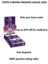 Topps Chrome Premier League 2026 Base Cards Pick Your Cards