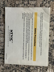 Nintendo NES Instruction Manual Rock n Ball