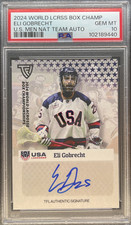2024 World Box Lacrosse Championship Eli Gobrecht Team USA Auto PSA 10 Gem MT