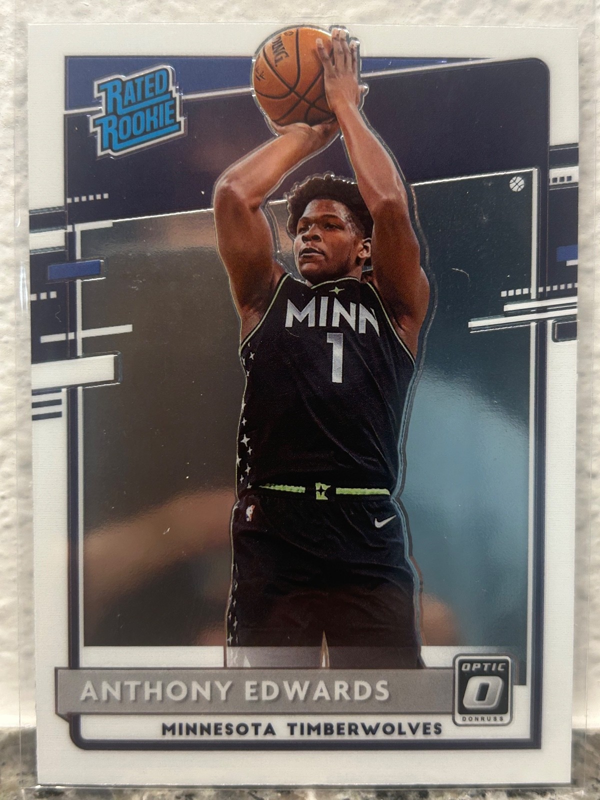 2020-21 Panini Donruss Optic Anthony Edwards ROOKIE RC #151 SP TIMBERWOLVES