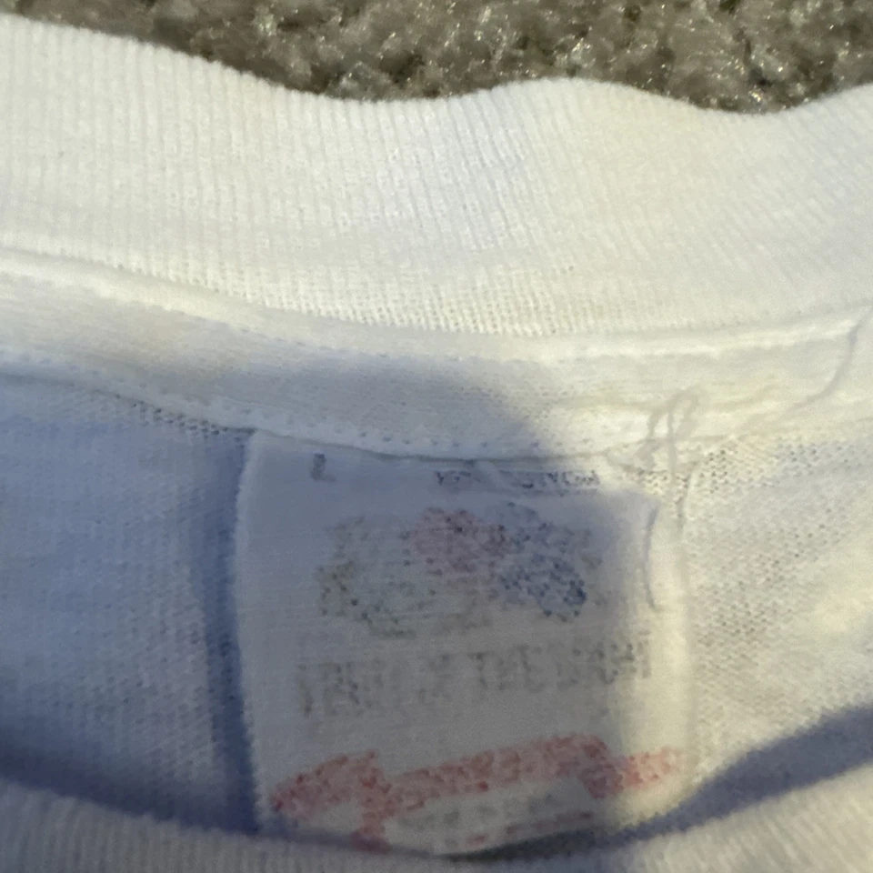 Vintage 80s Gotcha! Golf Collection Art Drawing Comic Funny Large White T-Shirt - Image 4 of 4