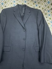 Hart Schaffner Marx Gold Men's Blazer-46reg-black Windowpane