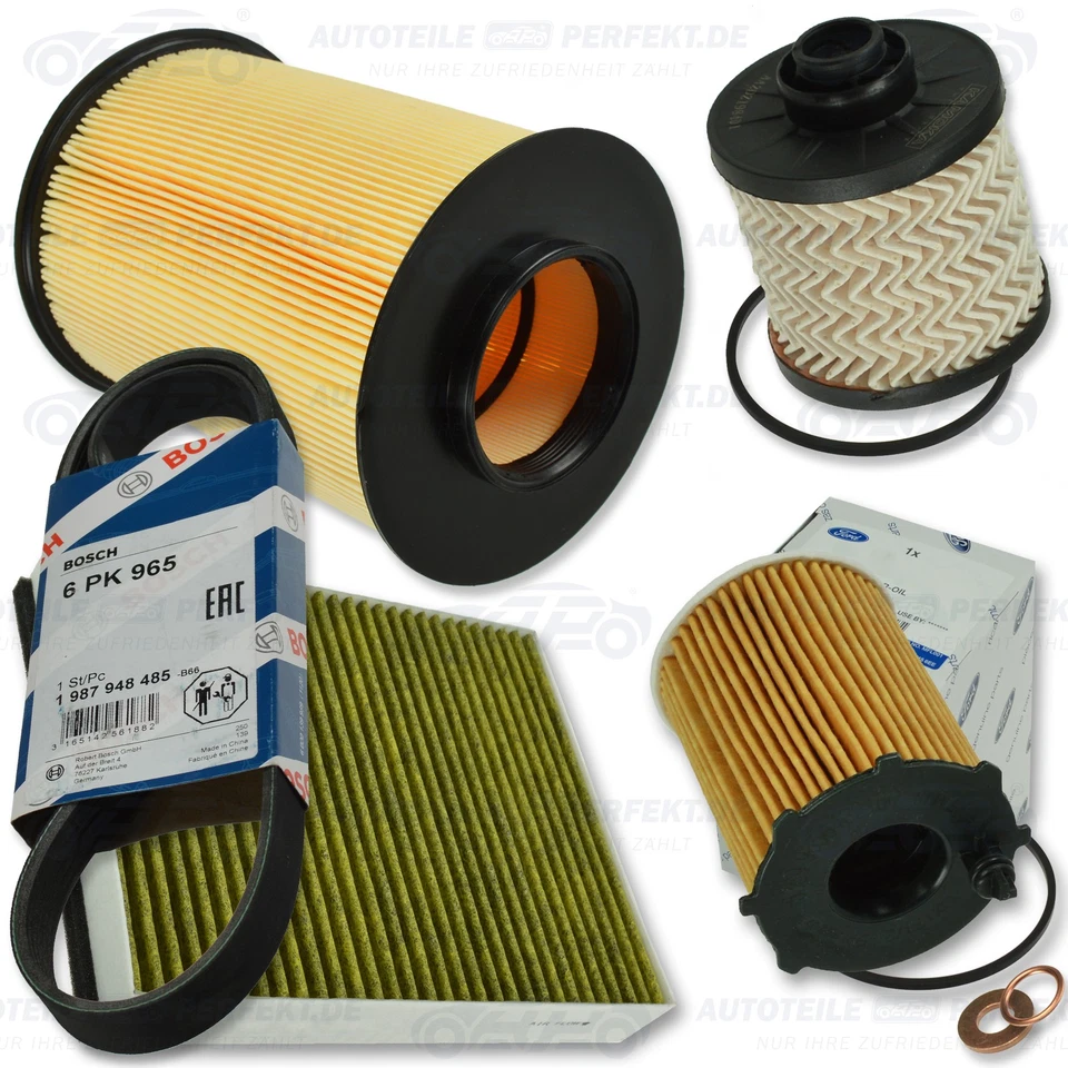 Inspektionskit Filter Satz Paket XXL (AB) Ford Focus III C-Max Kuga II 1,5TDCi