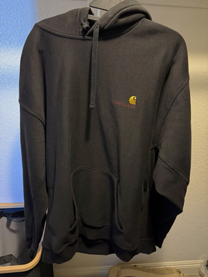 Carhartt Work in Progress (WIP) Black Solid Logo Pullover Hoodie XXL