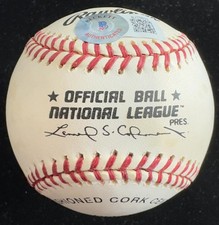 Don Newcombe Signed ONL Baseball w/ Multiple Career Inscriptions Beckett
