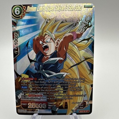 Broken Limits Super Saiyan 3 Son Goku SD2-02 Foil Starter Rare