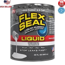 Liquid Rubber Sealant Waterproof Coating Leak Repair Multi Surface 32 oz New
