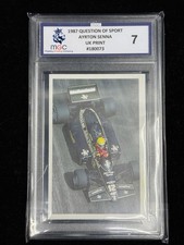 Ayrton Senna John Player F1 1987 Question of Sport UK Print MGC 7 Graded