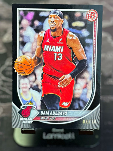 2025-26 Topps Bowman Bam Adebayo Black Miami Heat  /10 #89