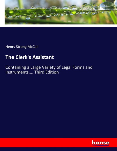 Henry Strong Mccall | The Clerk's Assistant | Taschenbuch | Englisch (2017)-image