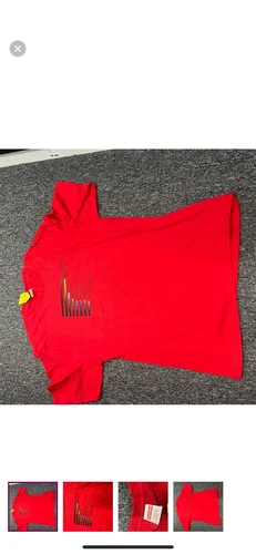 Chemise Supreme "Chart" Rouge Authentique GRAND OG Graf Chart Rare OG SS18