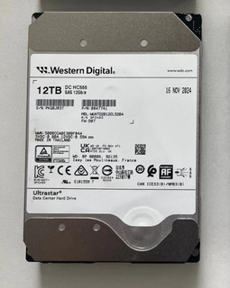 WD Ultrastar DC HC555 12TB SAS 12G 3.5" HDD S/N PKG0JRST Health 100%