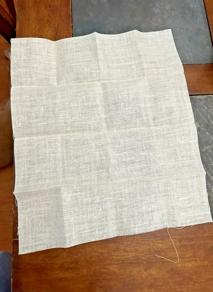 20 count CREAM Irish linen  15 X 17.5" cross stitch - Image 2 of 4