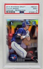 2016 Bowman Chrome Refractor CAVAN BIGGIO RC CARD PSA 9 MINT