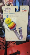 Baby Gund Rainbow Butterfly Pacifier Clip Plush