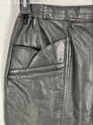 Excelled Womens Black Leather Slit Front Pockets Straight & Pencil Skirt Size 12 — photo 3