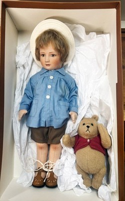 1985 R. JOHN WRIGHT - CHRISTOPHER ROBIN & 8''WINNIE THE POOH - 800/1000 - MIB