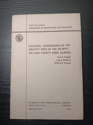 Gravity Field in the De Witt-McLean County Area, Illinois Geological Survey 