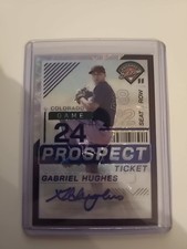 2024 Panini Prospect Edition GABRIEL HUGHES (#177) Purple Scope AUTO 14/49