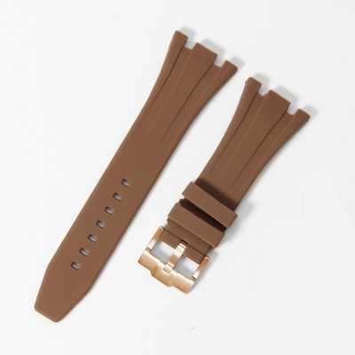 Quality Soft Silicone Rubber Watch Strap Sports Waterproof Band Interface 27mm