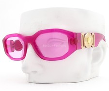 Versace Biggie Unisex Sunglasses Crystal Magenta Pink VE 4361 5334/5 with Case