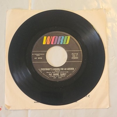Pat Boone Family - I've Got Confidence/ Everybody's Looking For Answer -Word 45