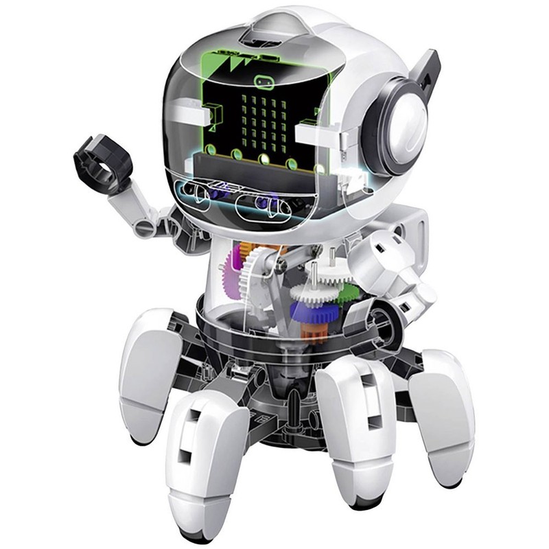 Velleman Tobbie II Assembly Kit: Interactive 6-Legged Robot with IR Sensor