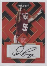 2022 Wild Card Auto Mania Square Red Rainbow John Ridgeway #AM-SQ21 Auto 2b2