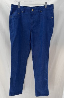 Iman Global Chic Jeans  Sz L Trendy Modern Classic Comfort Stretch Soft Diverse