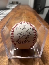 Javier Báez, Kris Bryant, & Carl Edwards Jr Chicago Cubs Signed Baseball