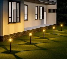 16-Pack Solar Lights Outdoor (Extra-Bright & Smart Auto On/Off),
