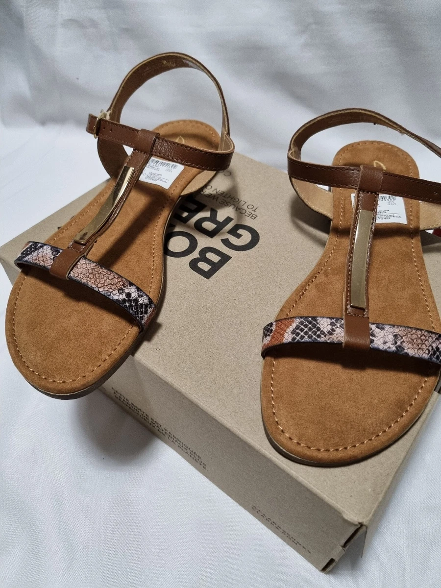 Ladies leather sandals size best sale 6