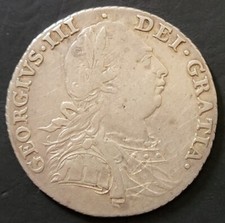 1787 George III Shilling, Silver  Coin