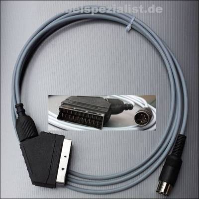 Commodore C64 / VC20 / C16 an TV SCART (FBAS) 4 Meter