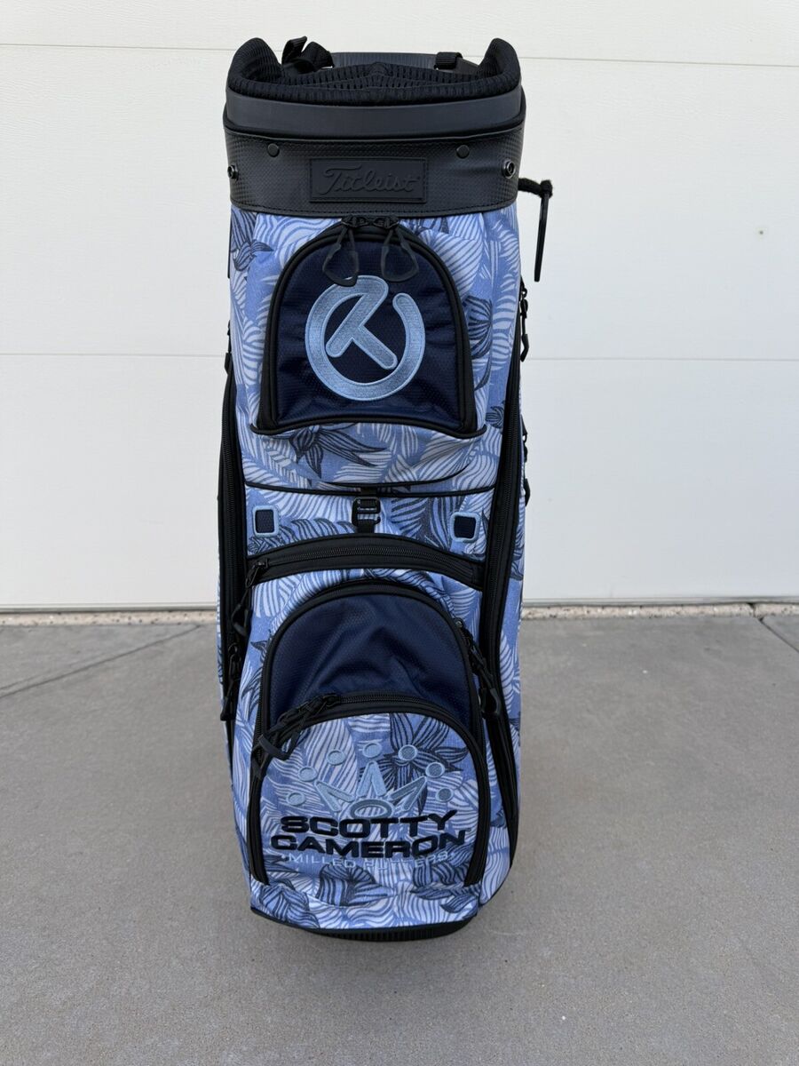 NEW 2023 Scotty Cameron Floral Blue Explorer Cart Bag Circle NEW 2023 Scotty Cameron Floral Blue Explorer Cart Bag Circle