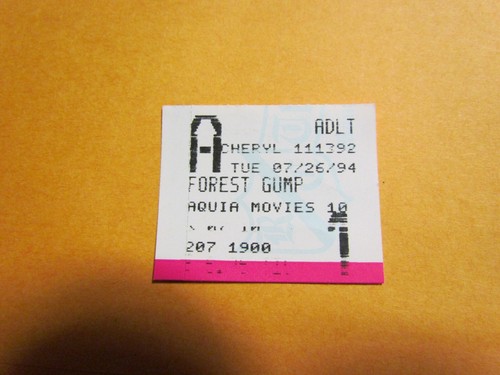 1994 Forest Gump Original Movie Ticket Stub - 第 1/2 張圖片