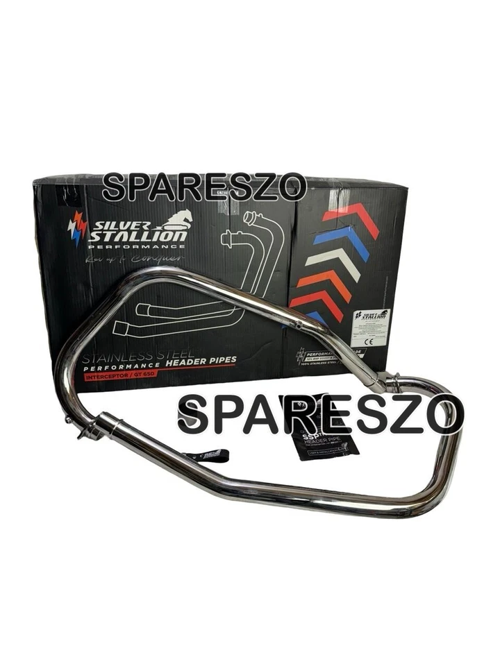 SILVER STALLION HEADER PIPE FIT FOR ROYAL ENFIELD INTERCEPTOR 650 & GT 650 - Image 2 of 4