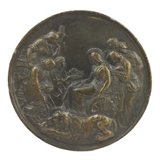 Bergamot Brass Works Belt Buckle U-48 Rule Britannia USA 1974 3" AS-IS READ ALL