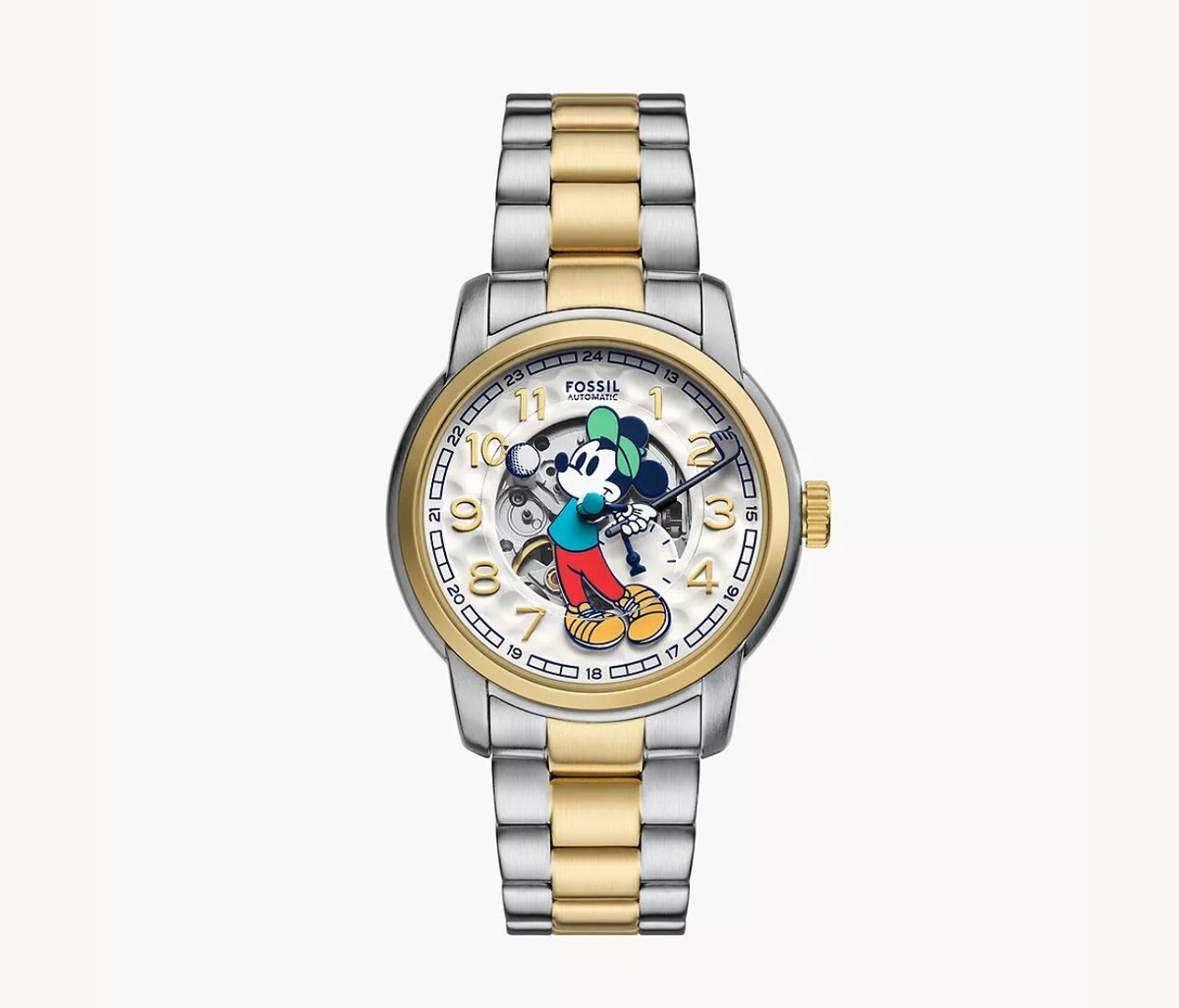 ディズニー　FOSSIL GOOFY 1000個限定 Watch Disney Goofy Watch Set with Car and Tin Fossil Gold LI1610