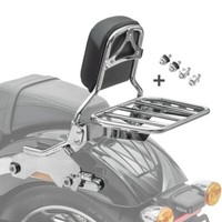 Sissybar FüR Harley Low Rider / S 18-26 R1 Mit GepäCkträGer Und Docking Chrom