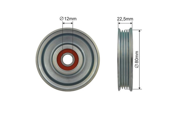 NTY Spannrolle Keilrippenriemen FÜR Nissan Cabstar NP300 Navara NT400 Cabst-image