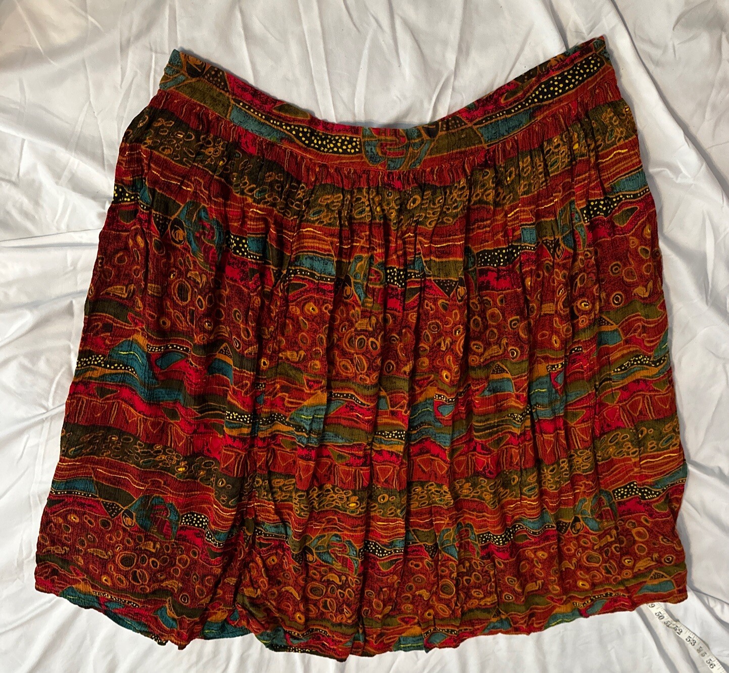 Zero Zero India Medium Boho Flowy Midi Skirt Sout… - image 7