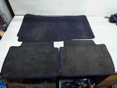 Original BMW E36 Limo Coupe Fußmatten vorne hinten Schwarz Teppich Velour