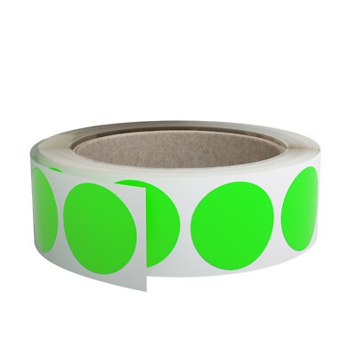 Round Stickers 1 Inch Color Coded Decorative Circle 25mm Dot Labels 600 Pack