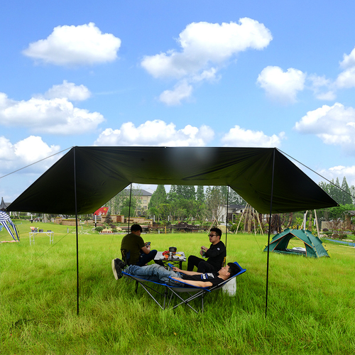 2x200cm Tent Poles Universal Telescopic Adjustable Steel Awning Canopy Tarp Pole - Picture 17 of 18