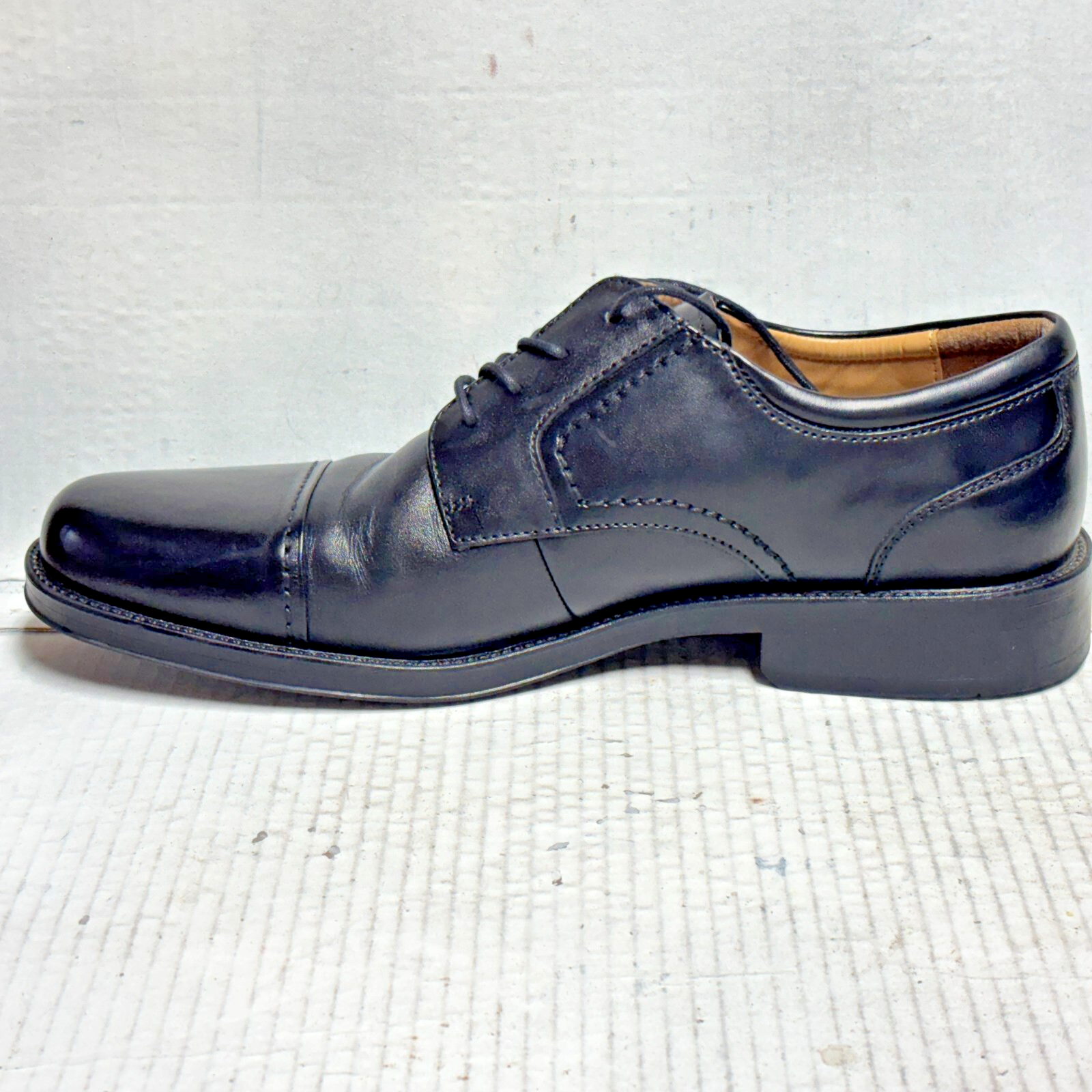 SAOLA Scarpe eleganti Oxford Chaps 12M nere Belmont punta a cappuccio pelle gomma 96 26844