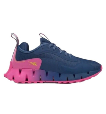 Women Reebok Zig Dynamica Adventure Running Shoes Size 8 Navy Blue Pink HR1886